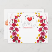 Thank You Thanks With Thanks Many Thanks Briefkaart (Voorkant / Achterkant)