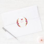 Thank You Thanks With Thanks Many Thanks Ronde Sticker (Envelop)