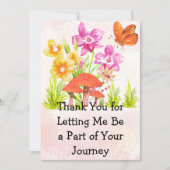 Thank You Therapist Card–Watercolor Pastel Floral Bedankkaart (Voorkant)