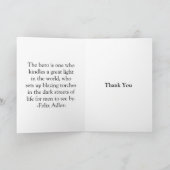 Thank-you van de brandbestrijder bedankkaart (Binnen)