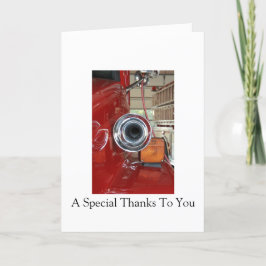 Thank-you van de brandbestrijder bedankkaart