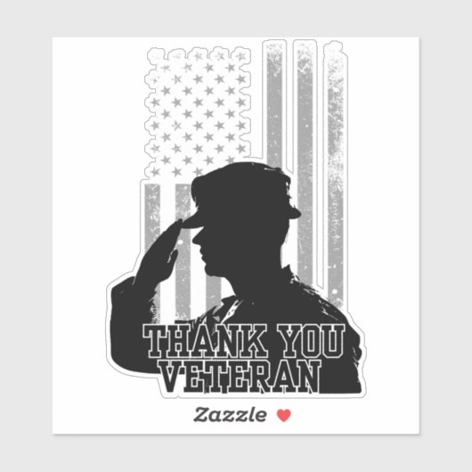 Thank You Veteran Sticker (Vel)