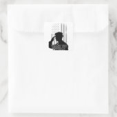 Thank You Veteran Vierkante Sticker (Tas)