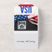 Thank You Veterans Day Card All In One Uitnodiging (Buitenkant)