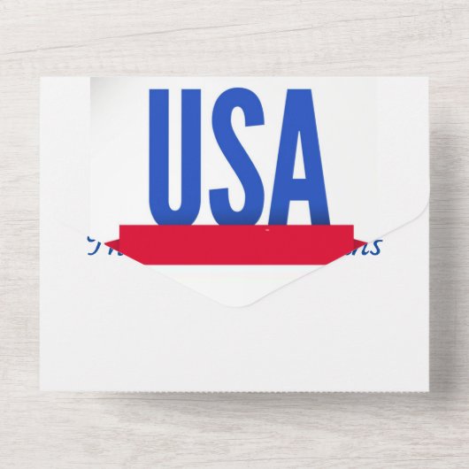 Thank You Veterans Day Card All In One Uitnodiging (Achterkant)