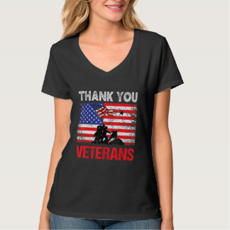 Thank You Veterans Service Patriot Veteran Day Ame T-shirt