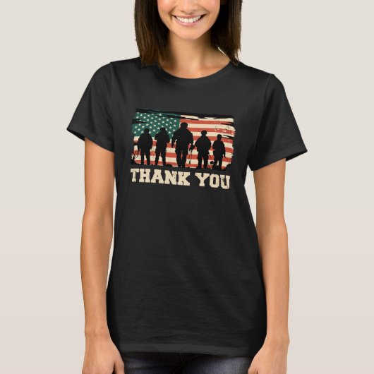 Thank You Veterans Veterans Day T-shirt (Voorkant)
