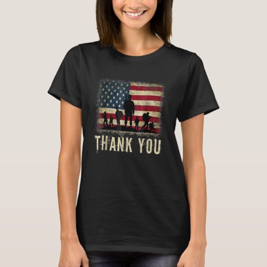 Thank You Veterans Veterans Day T-shirt (Voorkant)