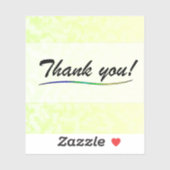 Thank You Vinyl Sticker (Vel)