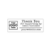 Thank You Website Custom Business Logo Zelfinktende Stempel (Design)