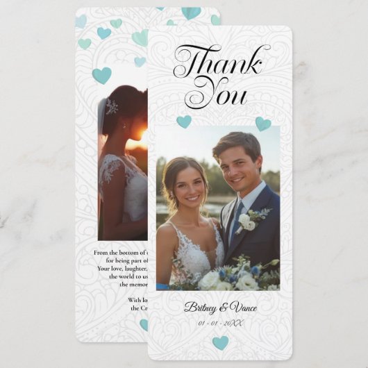 Thank You - Wedding Card (Voorkant / Achterkant)