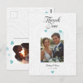 Thank You - Wedding Card Briefkaart (Voorkant / Achterkant)