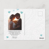 Thank You - Wedding Card Briefkaart (Achterkant)