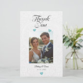 Thank You - Wedding Card Briefpapier (Staand voorkant)