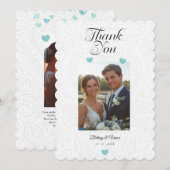 Thank You - Wedding Card Feestdagenkaart (Voorkant / Achterkant)