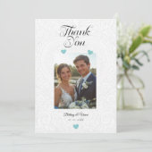 Thank You - Wedding Card Kaart (Staand voorkant)