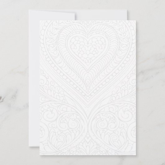 Thank You - Wedding Card Kaart (Achterkant)