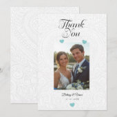 Thank You - Wedding Card Kaart (Voorkant / Achterkant)