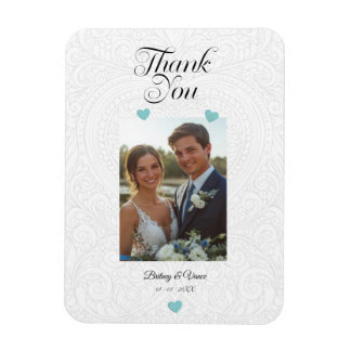 Thank You - Wedding Card Magneet