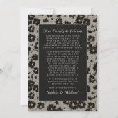 Thank You Wedding Card Photograph Modern Floral  Bedankkaart (Achterkant)
