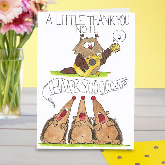 THANK YOU wenskaart van Nicole Janes Bedankkaart