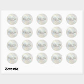 Thank You White Opal Holographic Small Business Ronde Sticker (Vel)