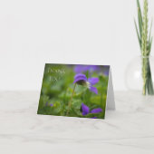 “Thank You!” Wild Violet Note Folded Greeting Card Kaart (Voorkant)