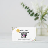 Thank You Wildflower Instagram Qr Code   Kortingskaartje (Staand voorkant)