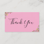 Thank You Wildflower Instagram Qr Code Kortingskaartje (Achterkant)