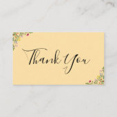 Thank You Wildflower Instagram Qr Code   Kortingskaartje (Achterkant)