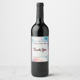 Thank You Wine Label – Elegant Appreciation Gift Wijn Etiket