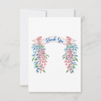 Thank You Wisteria Flowers Bedankkaart