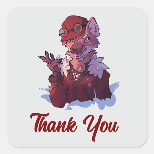 Thank you, wolf sticker (Voorkant)