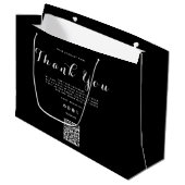 Thank You Zakelijk Logo QR Code Groot Cadeauzakje (Voorkant Gekanteld)