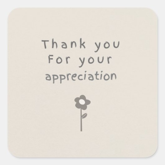 ' Thank your appreciation sticker ' (Voorkant)