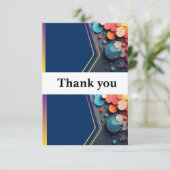 Thank your loved ones with this beautiful wedding  bedankkaart (Staand voorkant)