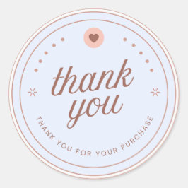 'Thank you'stickers  Ronde Sticker