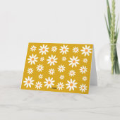 Thank yoy card boho Daisy mustard Bedankkaart (Achterkant)