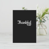 Thankful AF-Thanksgiving voor mannen Kaart (Staand voorkant)