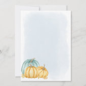 Thankful and Bless Country Pumpkin Boy Zwangerscha Aankondiging (Achterkant)