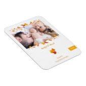 Thankful and Blessed Family Photo Thanksgiving Magneet (Rechterzijde)