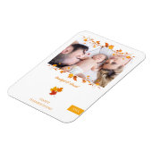 Thankful and Blessed Family Photo Thanksgiving Magneet (Linkerzijde)