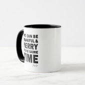 Thankful and Merry at the Same Time Holiday Mok (Voorkant links)