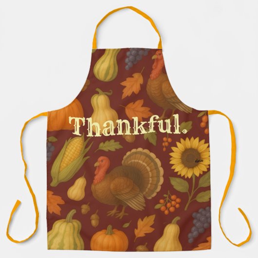 Thankful Apron Schort (Voorkant)