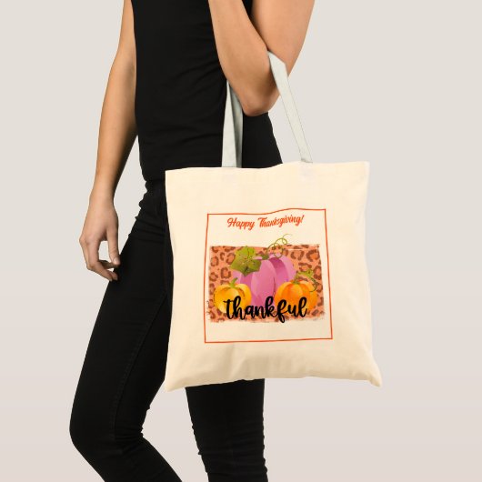 Thankful Autumn past aan Tote Bag (Voorkant (product))