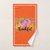 Thankful Autumn past Tekst en Kleur aan Bad Handdoek (Handdoek)