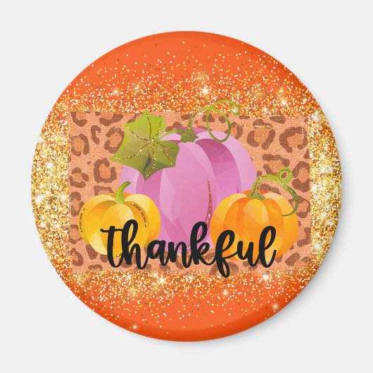 Thankful Autumn past Tekst en Kleur aan Magneet (Voorkant)