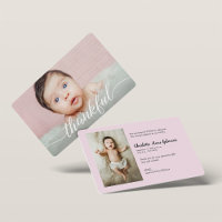 Thankful Baby Girl Foto's Roze Baby shower