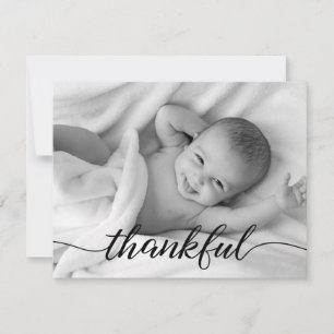 Thankful Baby Photo Birth Announement Aankondiging