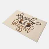 Thankful & Blessed Deurmat (Schuin)